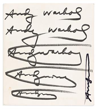 Warhol, Andy (1928-1987) Two Signed Books.